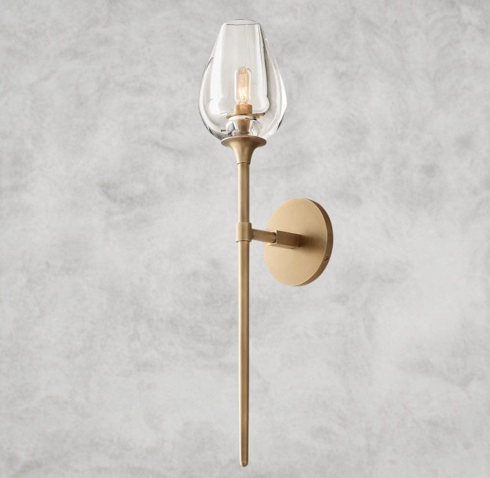 Brass TULIP GRAND SCONCE