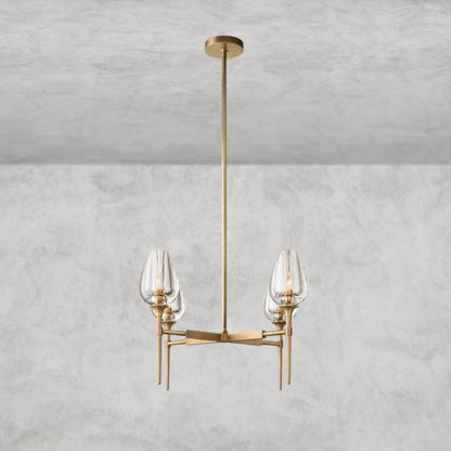 27" / Brass TULIP ROUND CHANDELIER 27", 42", 54"