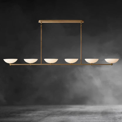 96" / Brass Vernet Linear Chandelier 60", 76", 96"