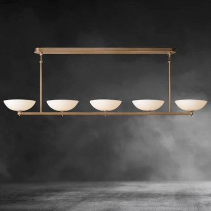 76" / Brass Vernet Linear Chandelier 60", 76", 96"