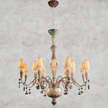 Spices / Large Vintage Nexora 16-Lights Chandelier