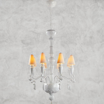 White Vintage Nexora 8-Lights Chandelier
