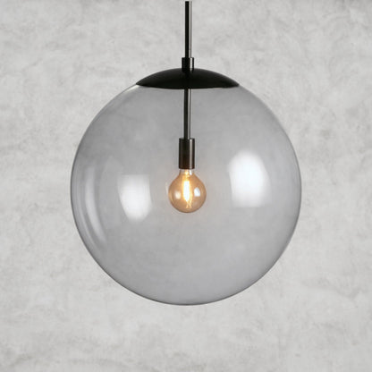 Bronze / Clear Wescott XL Globe Pendant with Rod