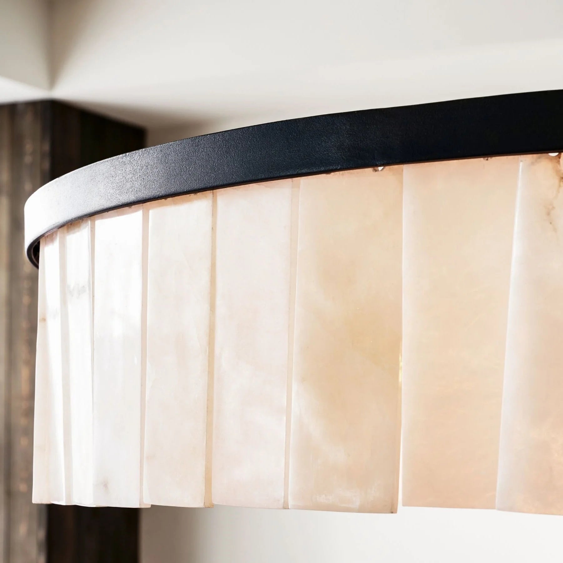 Widham One-Tire Round Alabaster Chandelier