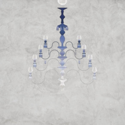 Blue Zylorium Belle De Nuit Chandelier